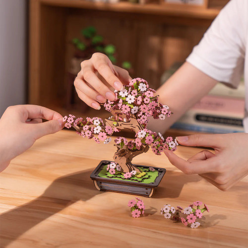 Sakura Bonsai DIY Wooden 3D Puzzle