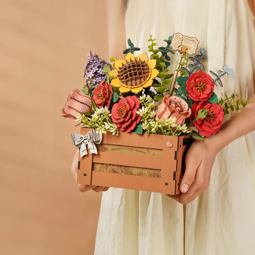 Wooden Flower Box - Wood Bloom Craft Wooden Flower Box - Wood Bloom Craft