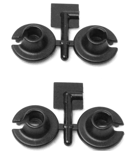 RPM R/C Products LOWER SPRING CUPS FOR LOSI & SLASH,RALLY,NITRO SLASH(BLACK) RPM73152