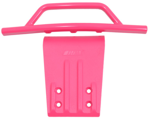 Front Bumper and Skid Plate, Pink, for Traxxas Slash 2wd Front Bumper and Skid Plate, Pink, for Traxxas Slash 2wd