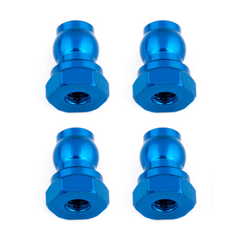 Team Associated Shock Bushings, 10 mm, blue aluminum ASC91815