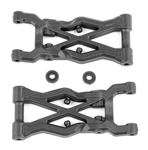 RC10B6.2 Factory Team Rear Suspension Arms, 73mm, Carbon RC10B6.2 Factory Team Rear Suspension Arms, 73mm, Carbon