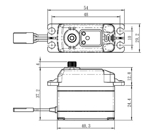 High Torque Digital Servo, 0.085sec / 347.2oz @ 8.4V High Torque Digital Servo, 0.085sec / 347.2oz @ 8.4V