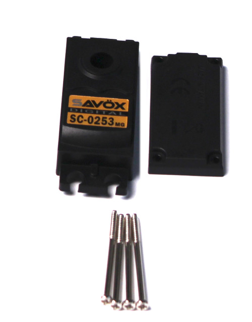 Savox TOP & BOTTOM SERVO CASE WITH 4 SCREWS SC0253MG SAVCSC0253MG