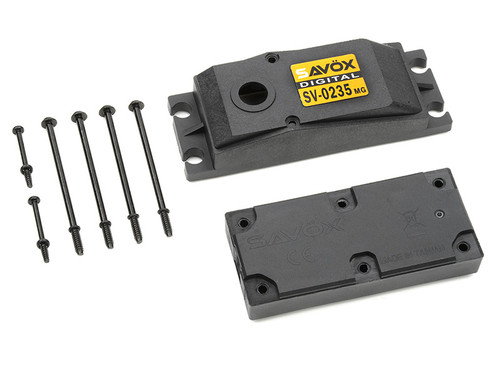 Savox TOP AND BOTTOM SERVO CASE WITH SCREWS FOR SGSV0235MG SAVSCSV0235MG