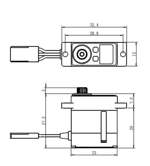 Micro Digital High Voltage Servo 0.05sec / 69oz @ 7.4V Micro Digital High Voltage Servo 0.05sec / 69oz @ 7.4V