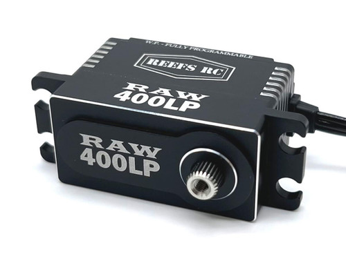 Reef's RC RAW 400 LP Black Fully Programmable Waterproof Servo SEHREEFS137