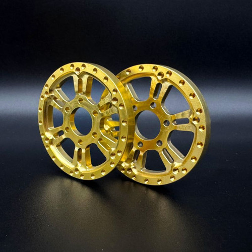 Brass 1.9 "Blade" Wheel Face (2) Brass 1.9 "Blade" Wheel Face (2)