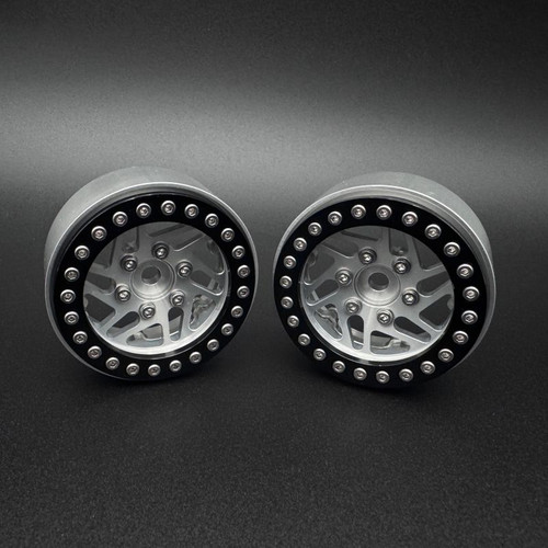 Reef's RC 1.9 "Crossman" Aluminum Beadlock Wheels w/ Hubs (2) SEHREEFS261