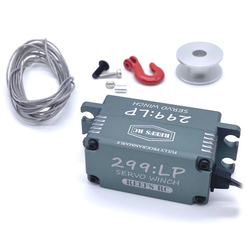 Reef's RC - 299 Low Profile Servo Winch w/ Built in Controller Reef's RC - 299 Low Profile Servo Winch w/ Built in Controller
