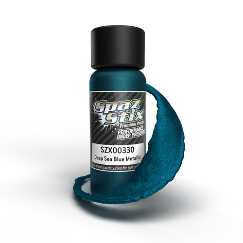 Deep Sea Blue Metallic Airbrush Ready Paint, 2oz Deep Sea Blue Metallic Airbrush Ready Paint, 2oz