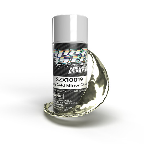 White Gold Mirror Chrome Aerosol Paint, 3.5oz Can White Gold Mirror Chrome Aerosol Paint, 3.5oz Can