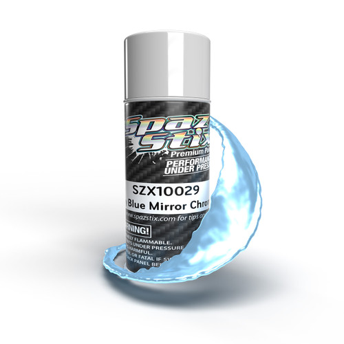 Sky Blue Mirror Chrome Aerosol Paint, 3.5oz Can Sky Blue Mirror Chrome Aerosol Paint, 3.5oz Can