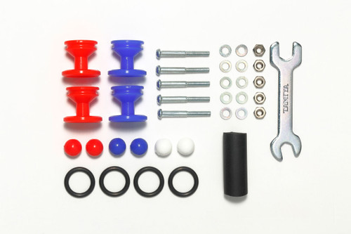 JR Plastic Double Rollers, Low Friction Red/Blue 13-12mm JR Plastic Double Rollers, Low Friction Red/Blue 13-12mm