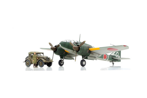 Tamiya - 1/48 Mitsubishi Ki-46 III Type 100 & 4x4 Light Vehicle Tamiya - 1/48 Mitsubishi Ki-46 III Type 100 & 4x4 Light Vehicle