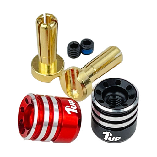 1UP Racing Heatsink Bullet Plugs & Grips 4mm 1UP190435