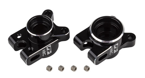 Team Associated RC10B7 FT Rear Hub Set, HRC, Black ASC92474