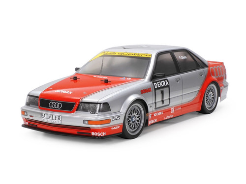 Tamiya 1/10 RC 1992 Audi V8 Touring Model Kit, TT-02 Chassis TAM58699-A
