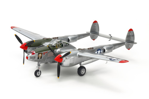 Tamiya 1/48 Aircraft Lockheed P-38 J Lightning Plastic Model Kit TAM61123