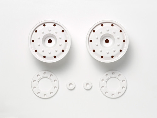 RC 30mm Hex Hub Wheels, 2pcs, White RC 30mm Hex Hub Wheels, 2pcs, White