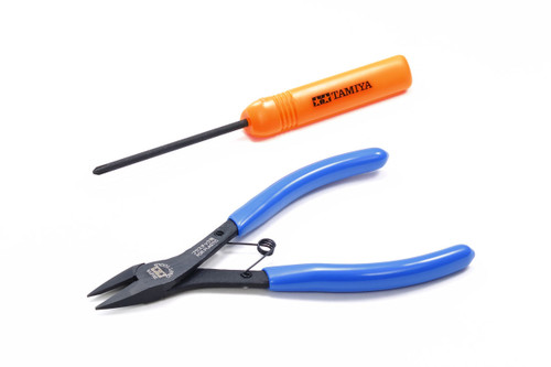 Tamiya Mini 4WD Tools (Side Cutters, (+) Screwdriver) TAM74158
