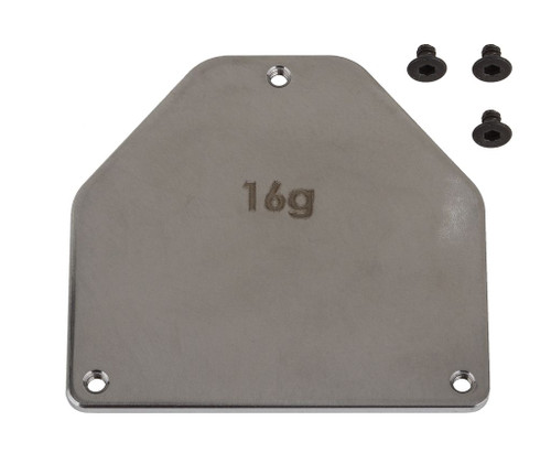 Team Associated RC10B7 FT Steel Servo Weight Plate, 16g ASC92445