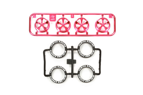 JR LP Tire/Wheel (5-Spoke) Pink Plated JR LP Tire/Wheel (5-Spoke) Pink Plated