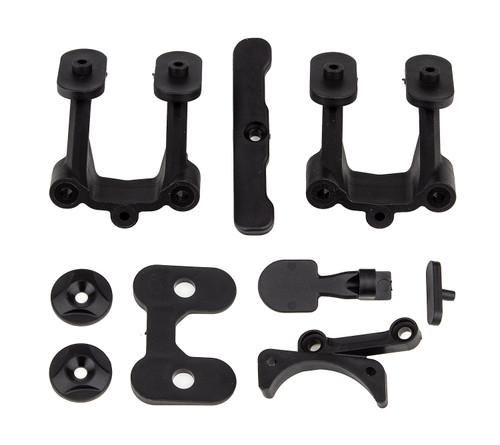 RC10B74.2 Rear Body Mount, Wing Mounts, Bumper, Fan Mount RC10B74.2 Rear Body Mount, Wing Mounts, Bumper, Fan Mount