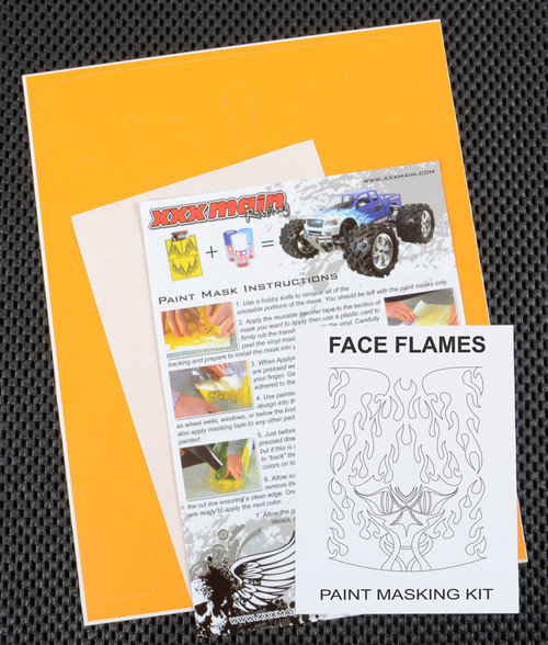 XXX Main Racing Face Flames Paint Mask XXXM032L