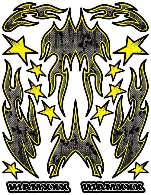 XXX Main Racing Carbon Fire Internal Graphic XXXR023