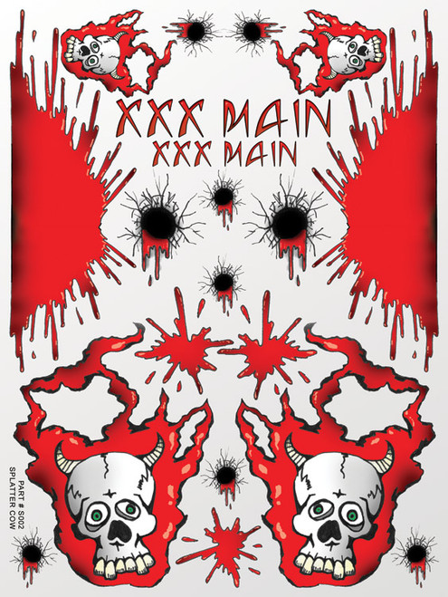 Splatter Cow Sticker Sheet Splatter Cow Sticker Sheet