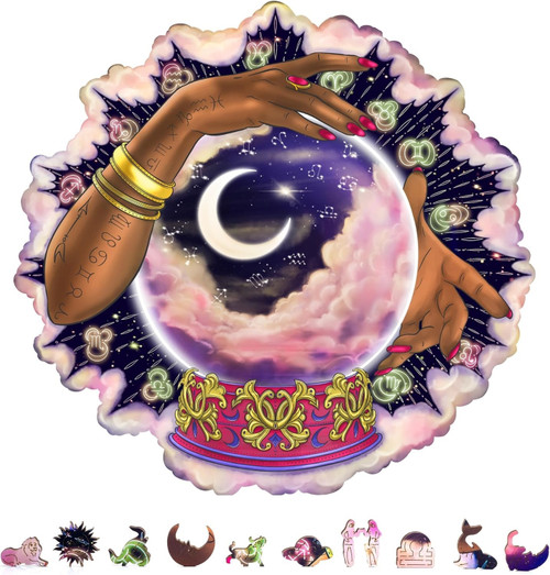 ZenChalet Puzzles Crystal Ball Wooden Jigsaw Puzzle 500 Pcs ZCPCB500