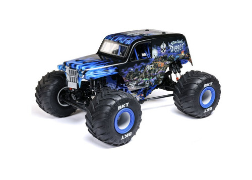 Losi 1/8 LMT 2.0 Son-Uva Digger 4X4 Solid Axle Brushless Monster Truck RTR, Blue Losi 1/8 LMT 2.0 Son-Uva Digger 4X4 Solid Axle Brushless Monster Truck RTR, Blue