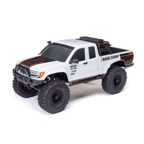Axial Axial 1/10 SCX10 III Base Camp 4X4 RTR Brushed Rock Crawler, White AXI-1375T1