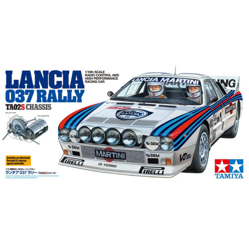 Tamiya 1/10 Lancia 037 TA02-S On-Road Rally Kit TAM58654A