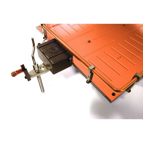 Alloy Flatbed Dual Axle Car Trailer, Orange: 1/10 RC Alloy Flatbed Dual Axle Car Trailer, Orange: 1/10 RC