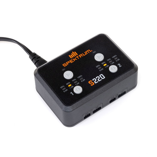 Spektrum S220 AC 2x20W Balance Charger SPMXC0220