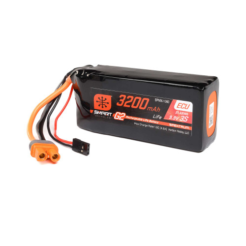 9.9V 3200mAh 3S 10C Smart G2 ECU LiFe Battery: IC3 9.9V 3200mAh 3S 10C Smart G2 ECU LiFe Battery: IC3