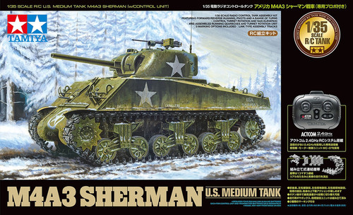 RC 1/35 US Med Tank Kit, M4A3 Sherman RC 1/35 US Med Tank Kit, M4A3 Sherman