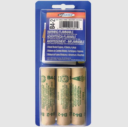 B4-2 Model Rocket Engines (3pk) B4-2 Model Rocket Engines (3pk)