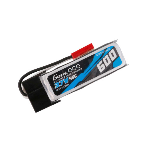 600mAh 1S 45C Lipo, JST-SYP