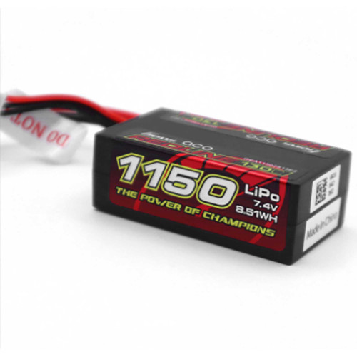 Gens ace G-Tech 1150mAh 2S 60C 7.4V HardCase Lipo Battery with IEC2 Plug