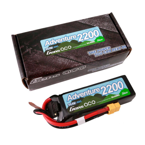 11.1V 2200mAh 3S 60C G-Tech Smart LiPo: XT60