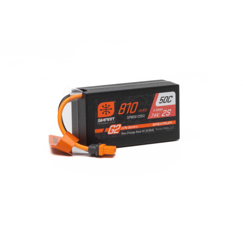 G2 810mAh 2S 7.4V Smart G2 50C LiPo; IC2
