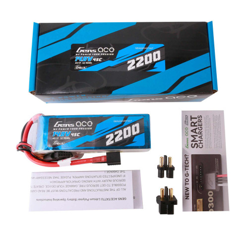 14.8V 2200mAh 4S 45C G-Tech Smart LiPo: Universal