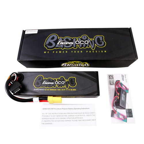 11.1V 8000mAh 3S 100C G-Tech Smart Lipo: EC5 11.1V 8000mAh 3S 100C G-Tech Smart Lipo: EC5