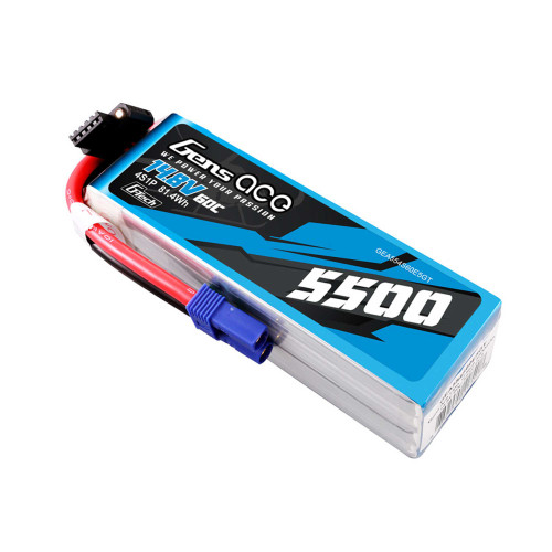 5500mAh 14.8V 60C 4S1P G-Tech Smart Lipo Battery Pack with EC5 5500mAh 14.8V 60C 4S1P G-Tech Smart Lipo Battery Pack with EC5