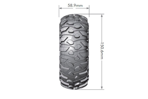 Louise R/C - CR-Rowdy 1/10 2.2" Crawler Tires, 12mm Hex, Super Soft, Louise R/C - CR-Rowdy 1/10 2.2" Crawler Tires, 12mm Hex, Super Soft,