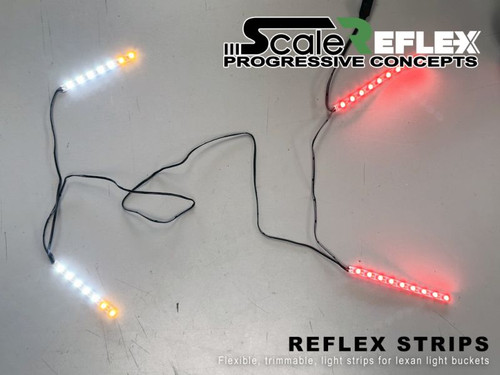 Scale Reflex - Strip - LEDs for Lexan Light Bucket Kit (Wht, Amb, Red)