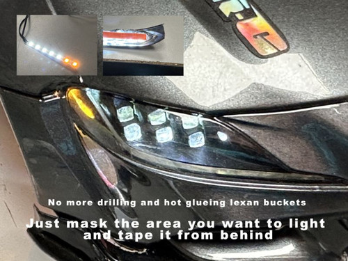 Scale Reflex - Strip - LEDs for Lexan Light Bucket Kit (Wht, Amb, Red)